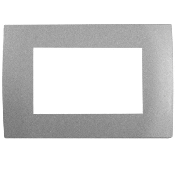 PLACA 3 MODULOS ALUMINIO MODULAR ULTRA LEVITON