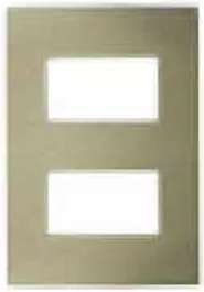 PLACA 2 MODULOS CHAMPAGNE MODULAR ULTRA LEVITON