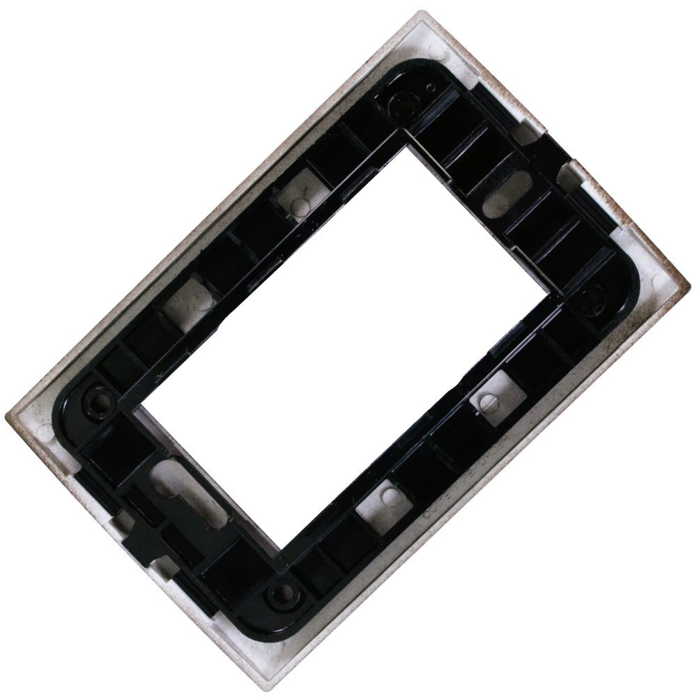 PLACA 3 MODULOS BRONCE CLARO MODULAR ULTRA LEVITON