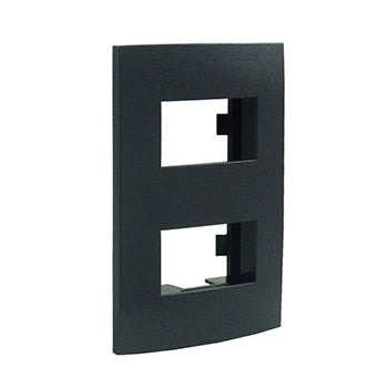 PLACA 2 MODULOS GRAFITO MODULAR ULTRA LEVITON