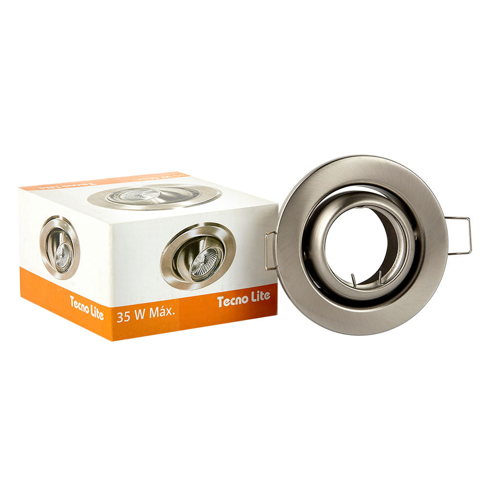 LÁMPARA EMPOTRABLE TECNOLITE ACARI I 35W BASE G4 SATINADO