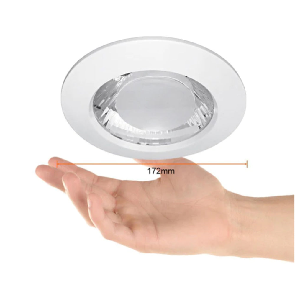 LAMPARA EMPOTRABLE DOWNLIGHT O BOTE INTEGRAL 8 CM FOCO INCLUIDO LED 9 W LUZ CALIDA BRILLANTE BASE E27 YDMLED-1508/30/BL