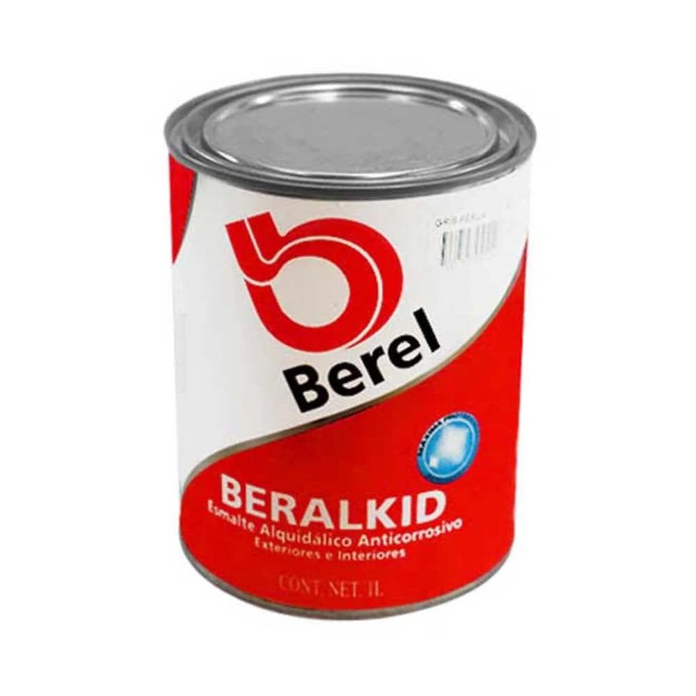 ESMALTE BERALKID BLANCO BRILLANTE SERIE 400 P/INT/EXT BASE SOLV 1 LT