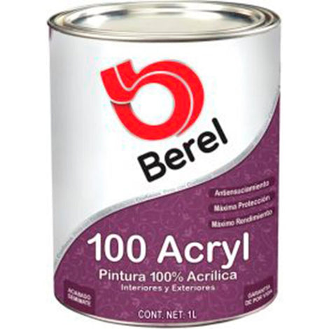 100-ACRYL BEREL BASE DEEP SEMIMATE  1LT