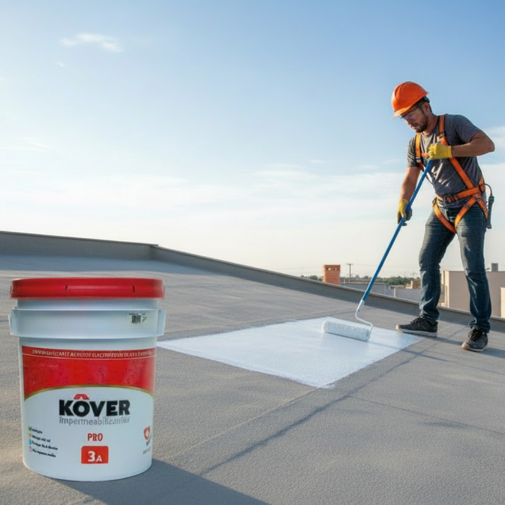 IMPERMEABILIZANTE KOVER PRO TERRACOTA SERIE 2800 3 AÑOS CUBETA 19LT