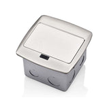 PLACA POP UP NIQUEL PULIDO C/ RECEPTACULO DUPLEX  TR 15A MCA  LEVITON