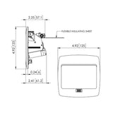 PLACA POP UP NIQUEL PULIDO CON RECEPTACULO DUPLEX  TR 20A LEVITON