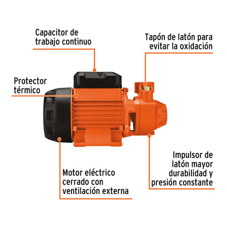 BOMBA PERIFERICA 1/2 HP TRUPER EXPERT