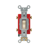 INT. DE PALANCA INDUSTRIAL 1P 20A. 120/227V LATERAL Y POST. MARFIL