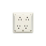 CONTACTO 4 EN 1 15A/125V. MARFIL LEVITON