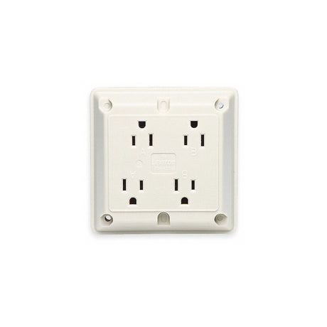 CONTACTO 4 EN 1 15A/125V. MARFIL LEVITON