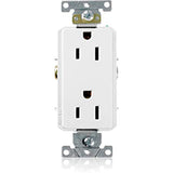 CONTACTO DUPLEX 2 POLOS 15A. BLANCO LEVITON