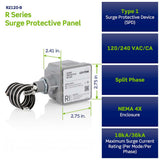 SUPRESOR DE PICOS 36KA 120/240V. SERIE R IN10KA SCCR200KA NE4X LEVITON