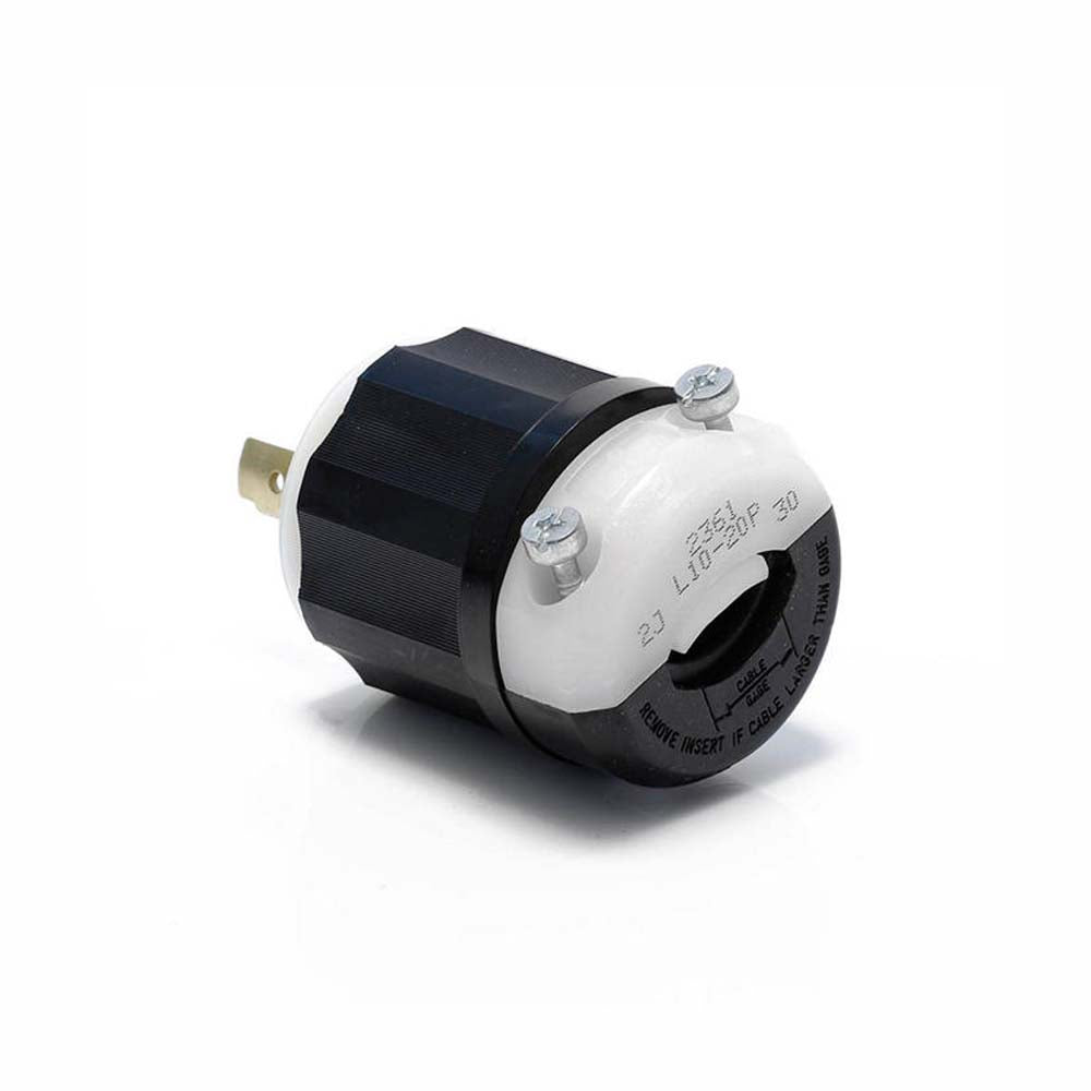CLAVIJA INDUSTRIAL MEDIA VUELTA 3P-3H 20A/125-250V. *** OFRECER 7311-SS *** LEVITON