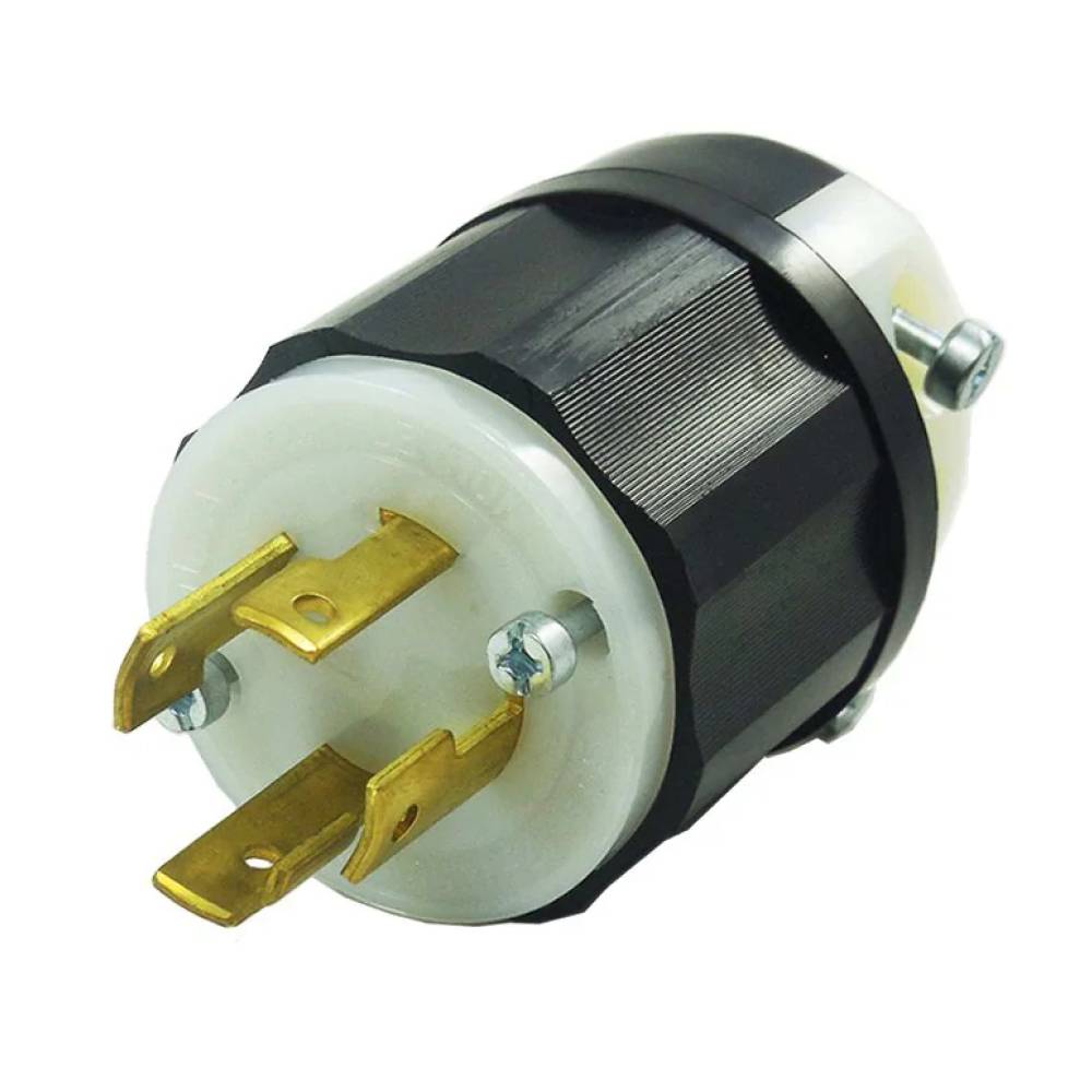 CLAVIJA INDUSTRIAL MEDIA VUELTA 3P-4H 20A/250V. *** OFRECER L1520P *** LEVITON