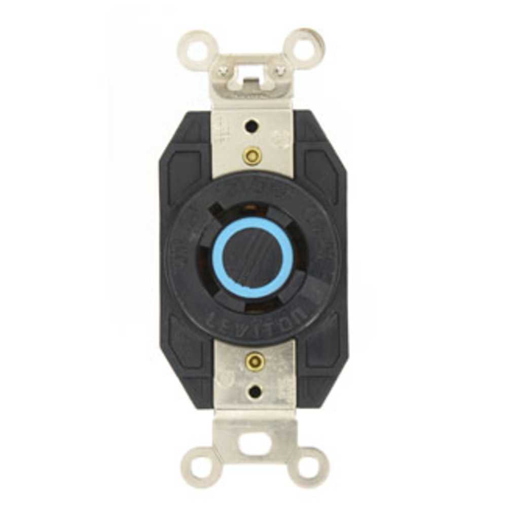 CONTACTO INDUSTRIAL MEDIA VUELTA 4P-4H 20A-120/208V. LEVITON