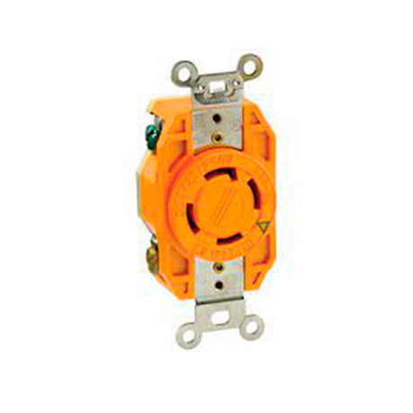 CONTACTO INDUSTRIAL FIJO TIERRA AISLADA 3P-4H 30A-125/250V. LEVITON *** OFRECER HBL2710 O L1430-R ***