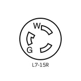 RECEPTACULO FIJO DUPLEX 2P 3H 15A 277VCA LEVITON
