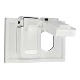 PLACA DUPLEX RESISTENTE A LA INTEMPERIE BLANCA *** OFRECER S1962 *** LEVITON
