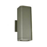 ARBOTANTE EXTERIOR 2 LUCES E27 MAX 2X60W 120V IP54 GRIS *** HA. LUMI ***