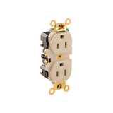 CONTACTO DUPLEX GRADO INDUSTRIAL PARA TRABAJOS EXTRAPESADOS COLOR MARFIL LEVITON *** OFRECER HBL5262I O LEV296 ***