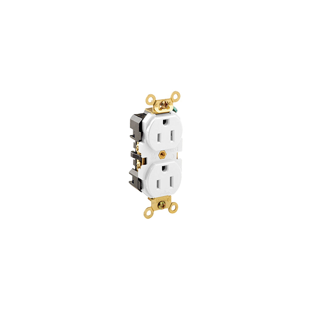 CONTACTO DUPLEX GRADO INDUSTRIAL PARA TRABAJOS EXTRAPESADOS COLOR BLANCO *** OFRECER HBL5262W *** LEVITON