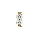 CONTACTO DUPLEX GRADO INDUSTRIAL PARA TRABAJOS EXTRAPESADOS COLOR BLANCO *** OFRECER HBL5262W *** LEVITON