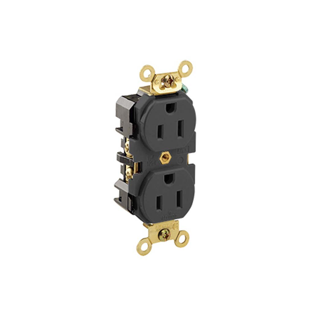 CONT. DUPLEX 2P+3H 15A/125V. NEGRO 05262-00E LEVITON