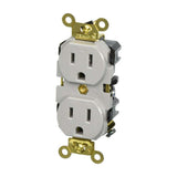 CONTACTO DUPLEX GRADO INDUSTRIAL PARA TRABAJOS EXTRAPESADOS COLOR GRIS LEVITON *** OFRECER 05262-00W ***