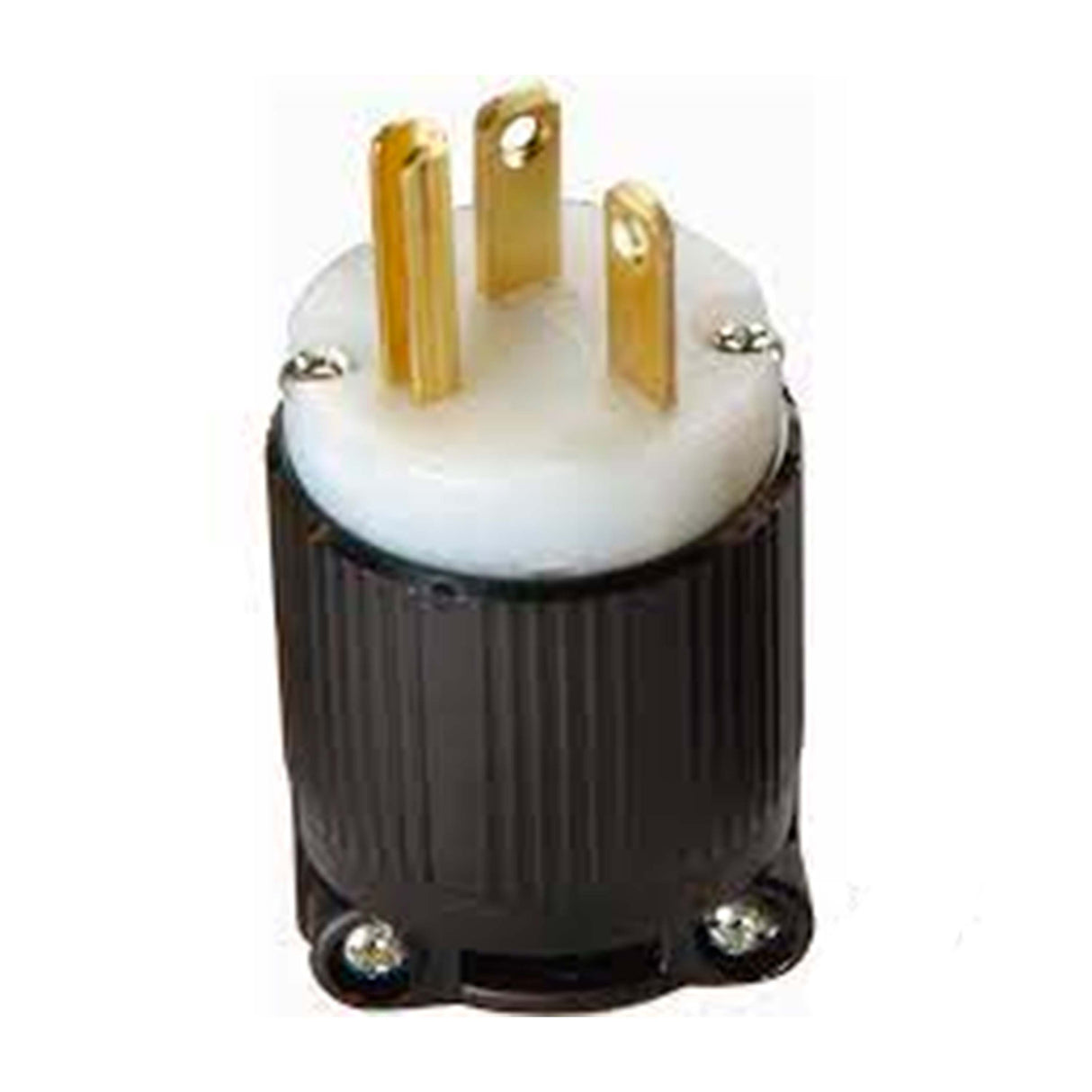 CLAVIJA GRADO INDUSTRIAL ENTRADA RECTA NEGRO-BLANCO LEVITON *** OFRECER V390  ***