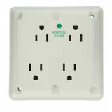 RECEPTACULO 4 EN 1SUPRESOR DE PICOS COM-IND 15A 125V 2P3H 36K  MARFIL