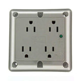 CONTACTO 4 EN 1 SUPRESOR PICOS 2P-3H 15A/125V. GRIS 05480-0GY LEVITON