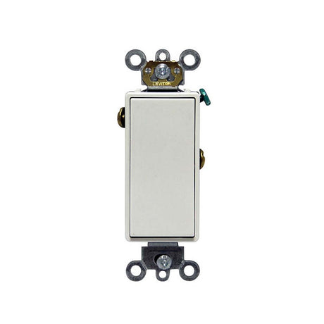 APAGADOR DECORA PLUS 1P. 15A. 120/277V. BLANCO GRADO COMERCIAL 05691-02W LEVITON