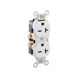 CONTACTO DUPLEX OJO CHINO 20A/250V. CABLEADO DOBLE MARFIL 05824-00I LEVITON