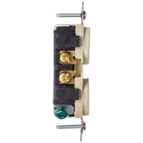 CONTACTO DUPLEX UNIV. DECORA PLUS 2P-3H 15A/125-250V. S/CONEXION TIERRA BLANCO LEVITON