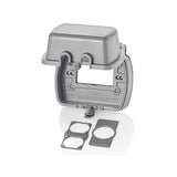 PLACA RESISTENTE A LA INTEMPERIE PARA CONTACTO GFCI HORIZONTAL GRIS LEVITON