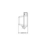 PLACA RESISTENTE A LA INTEMPERIE PARA CONTACTO GFCI HORIZONTAL GRIS LEVITON