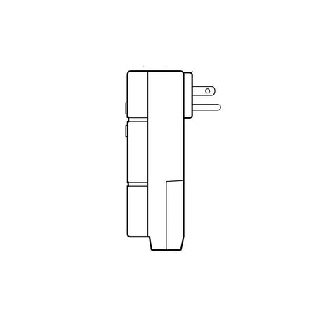 CLAVIJA ANGULAR GFCI 15A/120V. 60HZ. AMARILLA 06594-000 LEVITON