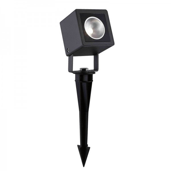 LUMINARIO LED PARA JARDIN CALUX 7W 100-240V 3000K 546LM IP65 ACABADO GRAFITO