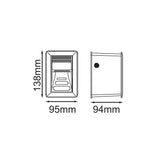 LUZ DE CORTESIA RECTANGULAR KELPIE 1.2W 3000K IP65 GRIS *** HA. LUMI ***