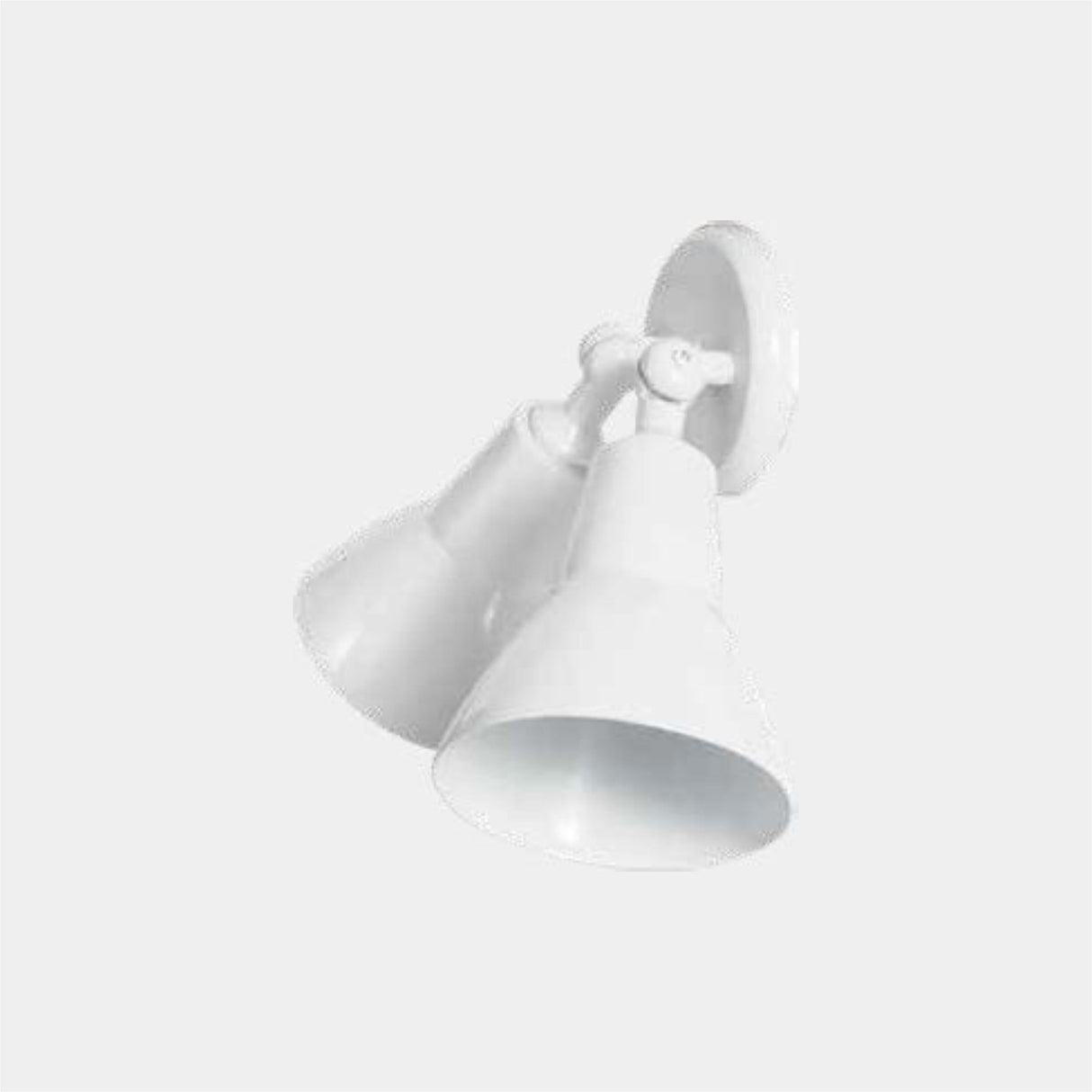 LAMP PARED E27 2SPOT METAL BLANCO *** HAE ***