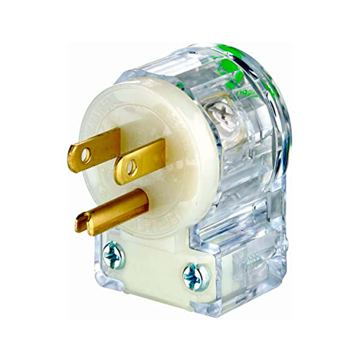 CLAVIJA ANGULAR E. RECTA HOSPITAL 15A 125V 2P 3H NEMA 5-15P TRANSPARENTE *** OFRECER HBL8215CAT ***