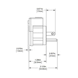 CLAVIJA ANGULAR E. RECTA HOSPITAL 15A 125V 2P 3H NEMA 5-15P TRANSPARENTE *** OFRECER HBL8215CAT ***