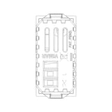 VARIADOR (DIMMER) 127V. 1 MOD. 30-500W/30-300VA BLANCO NEVE VIMAR