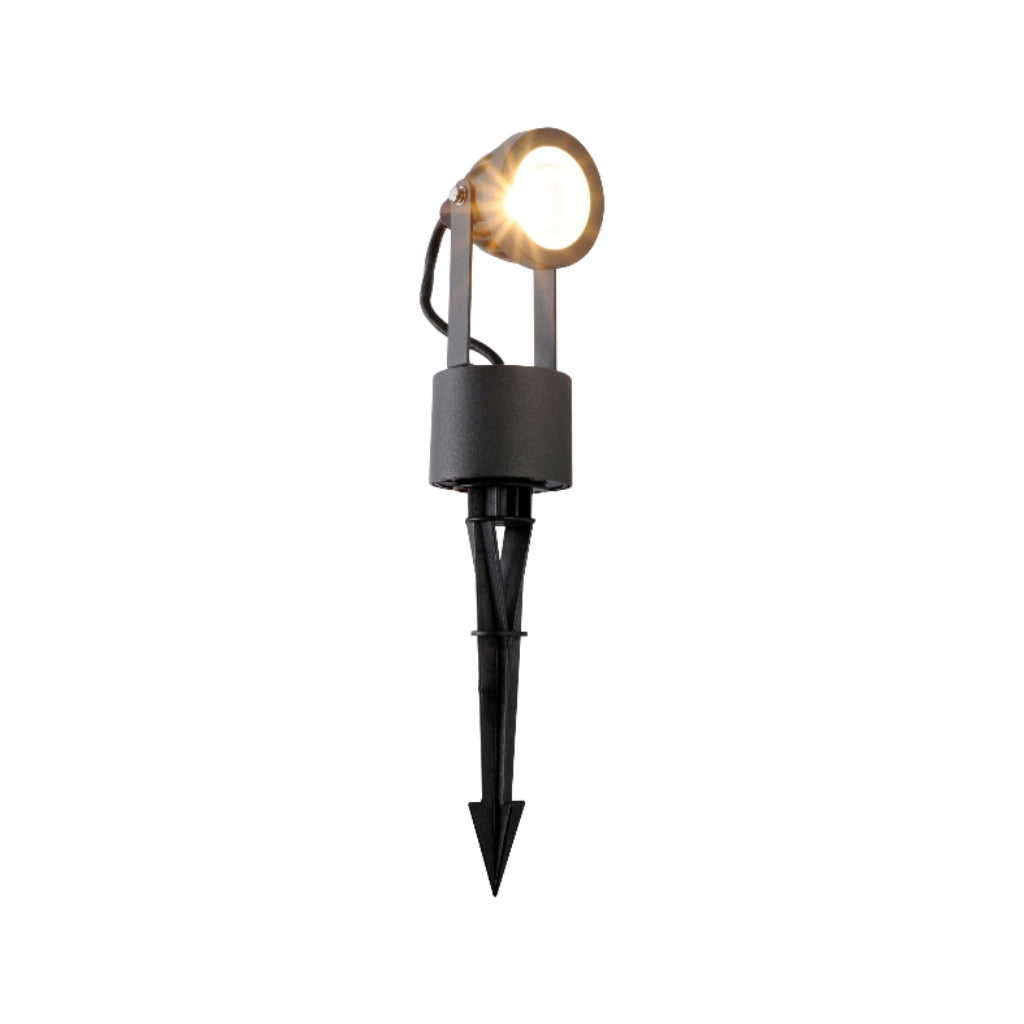 LUMINARIO LED PARA JARDIN CALUX 7W 100-240V 3000K 400LM IP65 ACABADO GRAFITO
