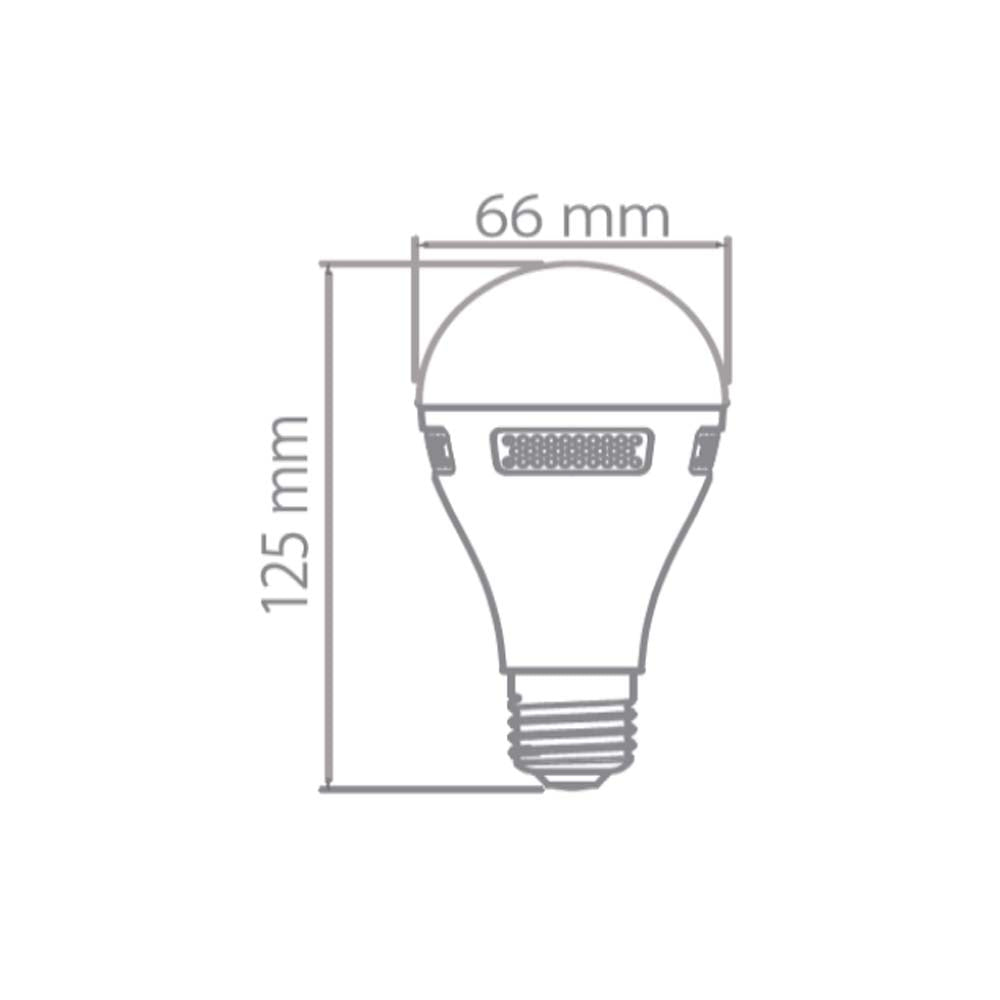 LAMPARA LED A19 9W 6500K E27 450LM ***TECNOLITE HAE***