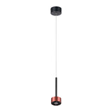 LAMPARA COLGANTE LED METAL 1.5M 9W LUZ CALIDA BRILLANTE IRC90 NO ATENUABLE NGO ROSA
