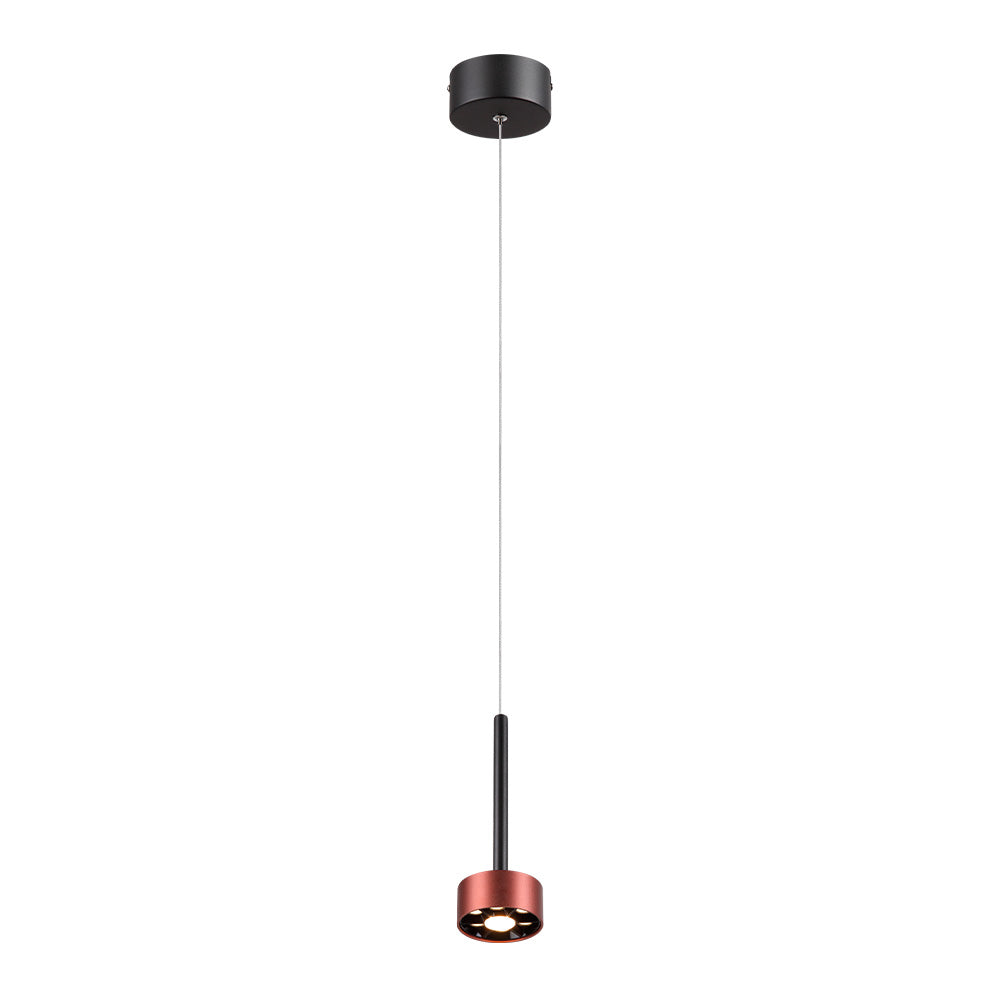 LAMPARA COLGANTE LED METAL 1.5M 9W LUZ CALIDA BRILLANTE IRC90 NO ATENUABLE NGO ROSA