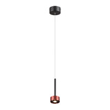 LAMPARA COLGANTE LED METAL 1.5M 9W LUZ CALIDA BRILLANTE IRC90 NO ATENUABLE NGO ROSA