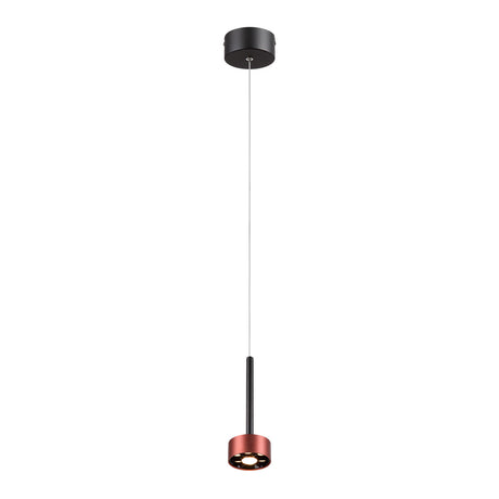 LAMPARA COLGANTE LED METAL 1.5M 9W LUZ CALIDA BRILLANTE IRC90 NO ATENUABLE NGO ROSA